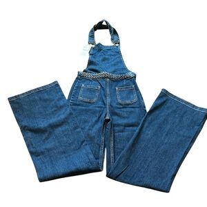 Zara Women's Classic Blue Jeans Overalls
